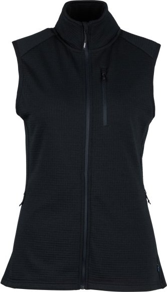 Stoic - Women's MerinoWaffleFleece320 NorrdalSt. Vest - Merinoweste Gr XS schwarz