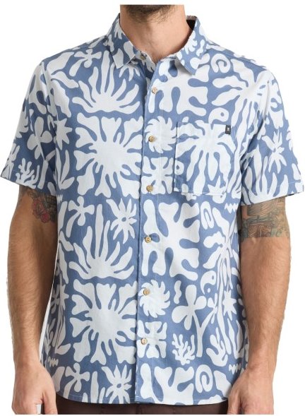 Roark - Journey S/S Woven - Hemd Gr S grau