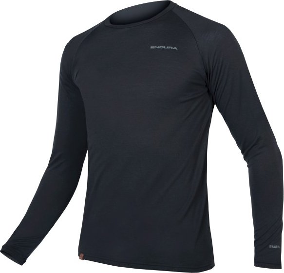 Endura - Baabaa Blend Langarm Baselayer - Funktionsshirt Gr XL blau/schwarz