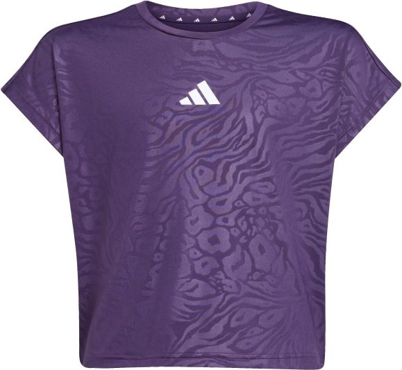 adidas - Kid's All Sports Animal Print Crop T-Shirt - T-Shirt Gr 164 lila