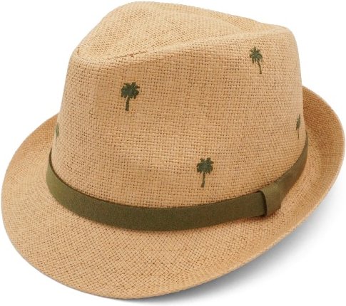 maximo - Boy's Trilby Palmen Futter - Hut Gr 55 cm beige
