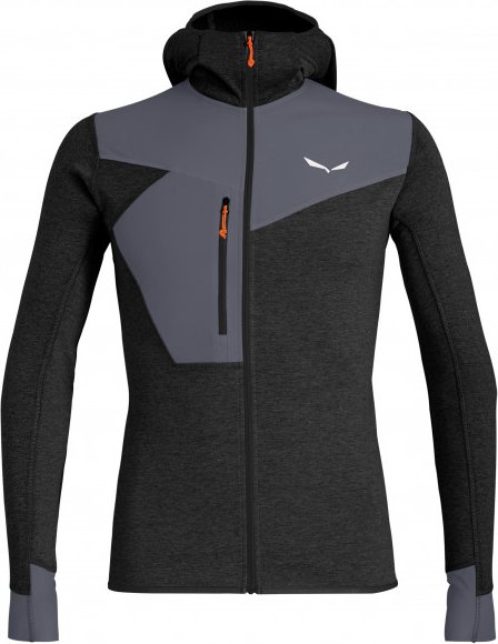 Salewa - Puez 2 Dry L/S Hood Full-Zip Tee - Fleecejacke Gr XXL schwarz