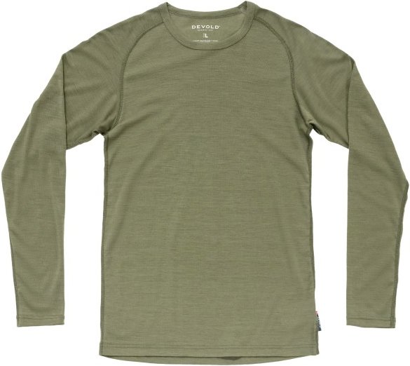 Thumbnail - Devold - Lauparen Merino 190 Base Shirt - Merinounterwäsche Gr L oliv
