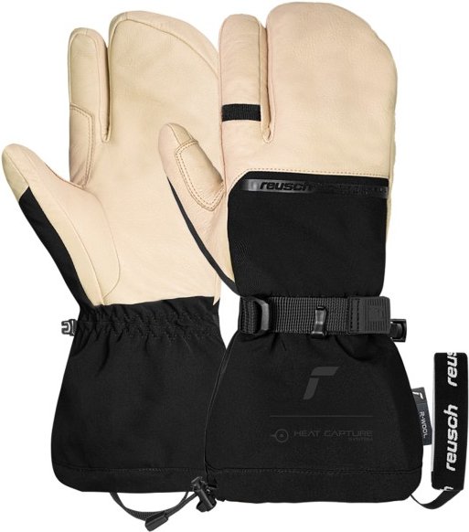 Reusch - Duality R-Wool Lobster - Handschuhe Gr 10 schwarz/beige