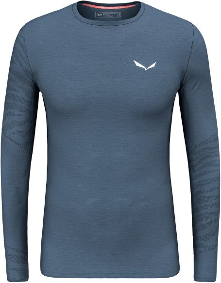 Thumbnail - Salewa - Cristallo Warm AMR L/S Tee - Merinounterwäsche Gr 50 - L blau