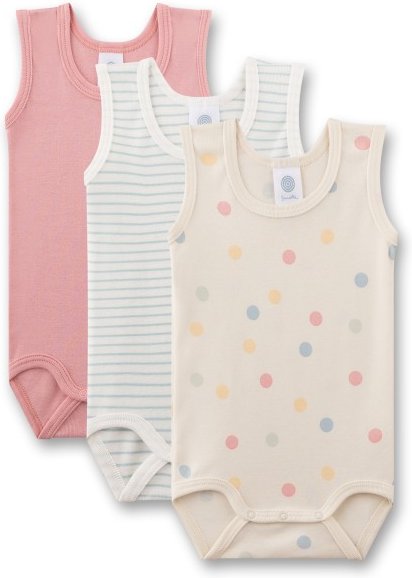 Sanetta - Kid's Set Body 0/0 324979 3-Pack - Alltagsunterwäsche Gr 74 beige