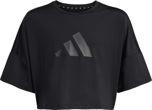 adidas - Kid's Sport Icon Crop Tee - Funktionsshirt Gr 116 schwarz