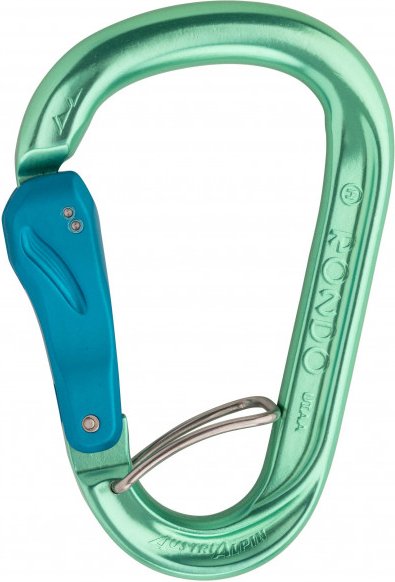 AustriAlpin - HMS Rondo Alu Slide-Autolock Selfie - HMS-Karabiner türkis
