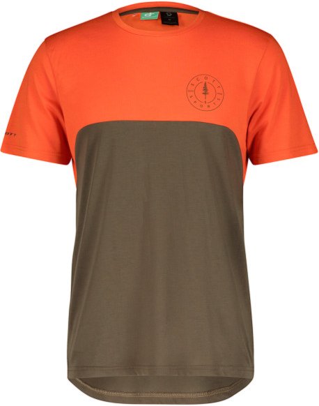 Scott - Trail Flow DRI S/S - Radtrikot Gr S braun