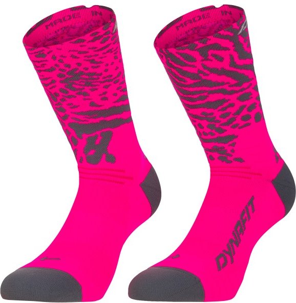 Dynafit - Run Wild Crew - Laufsocken Gr 43-46 rosa