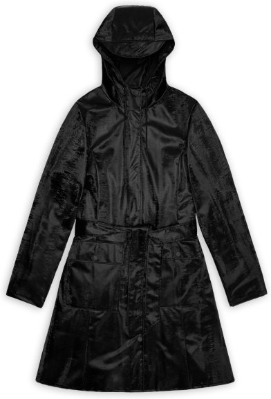 Thumbnail - Rains - Women's Curve Long Jacket W3 - Regenjacke Gr XL schwarz