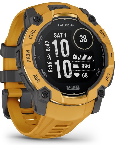 Garmin - Instinct 3 Solar 50 mm - Multifunktionsuhr grau/ sun burst