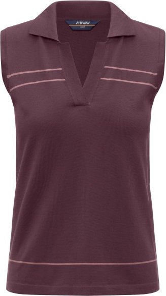 K-Way - Women's Jaligne Stripes - Polo-Shirt Gr L lila