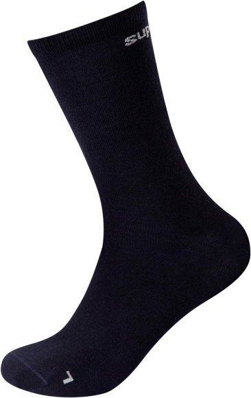super.natural - All Day Socks 2-Pack - Merinosocken Gr 42-45 schwarz