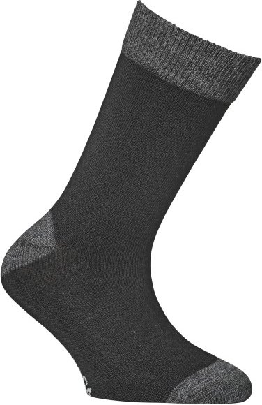Alpacasocks&Co - Kid's Merino - Merinosocken Gr 31-34 grau/schwarz