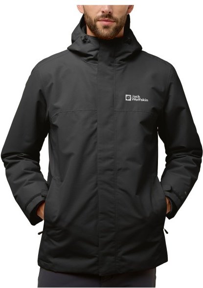 Jack Wolfskin - Altenberg 3In1 Jacket - Doppeljacke Gr M schwarz