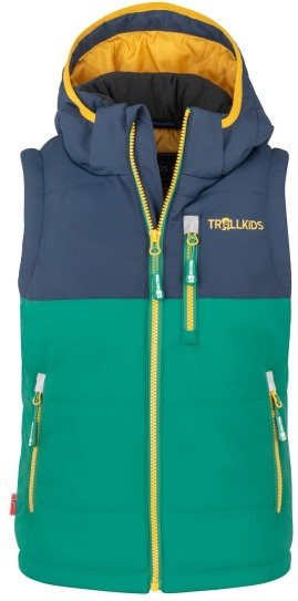 Thumbnail - Trollkids - Kid's Narvik Vest XT - Kunstfaserweste Gr 128 türkis