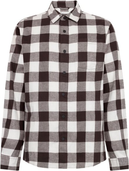 Thumbnail - KnowledgeCotton Apparel - Regular Fit Checkered Flannel - Hemd Gr XL grau