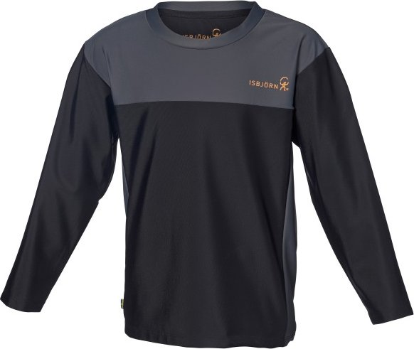 Thumbnail - Isbjörn - Kid's Wolfe All Mountain MTB L/S - Funktionsshirt Gr 110/116 schwarz