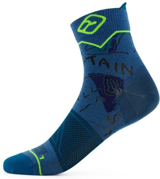 Ortovox - Alpine Light Quarter Socks - Merinosocken Gr 45-47 blau