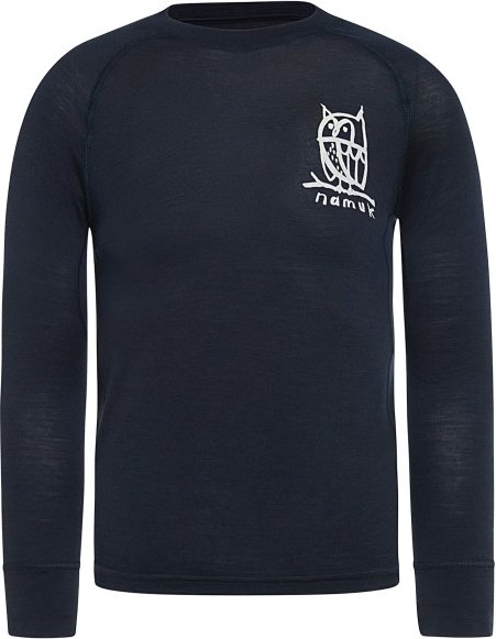 Namuk - Kid's Uil Merino Longsleeve - Merinounterwäsche Gr 92/98 blau