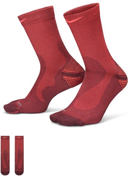 Nike - Running Lightweight Crew Socks - Laufsocken Gr 42-46 rot