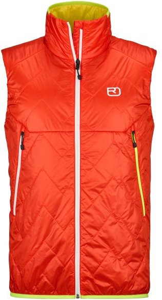 Thumbnail - Ortovox - Swisswool Piz Vial Vest - Wollweste Gr S rot