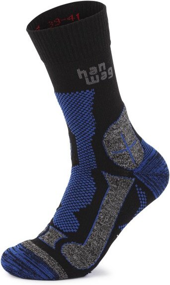 Thumbnail - Hanwag - Hanwag Trek-Merino Socke - Wandersocken Gr 42-44 schwarz