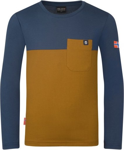 Trollkids - Kid's Bergen Longsleeve - Longsleeve Gr 176 blau/braun