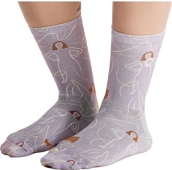 PEPPERMINT - Women's Signature Socks Print - Radsocken Gr 38-42 grau