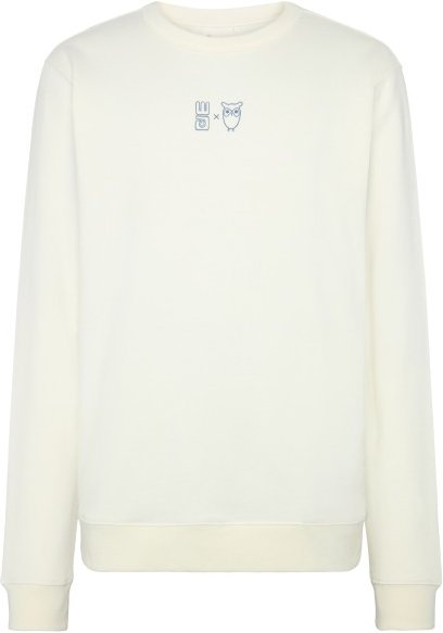 KnowledgeCotton Apparel - Water Is Life Regular Crew Sweat - Pullover Gr S weiß