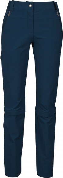 Vaude - Women's Farley Stretch Capri T-Zip Pants III - Zip-Off-Hose Gr 48 - Regular blau