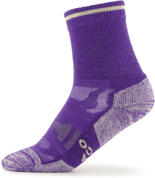 Alpacasocks&Co - Merino Outdoor Kids - Wandersocken Gr 31-34 lila