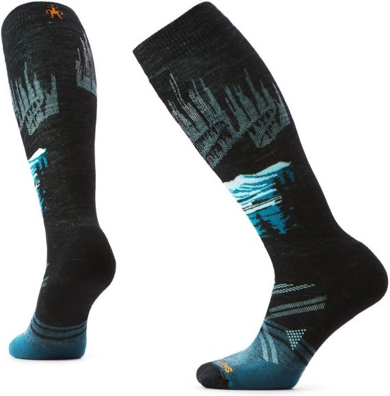 Smartwool - Women's Ski Full Cushion Alpine Auroras Stockings - Skisocken Gr S schwarz