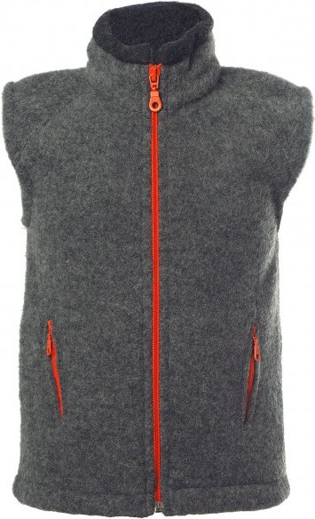 Reiff - Kid's Fleeceweste Colori - Merinoweste Gr 152 grau