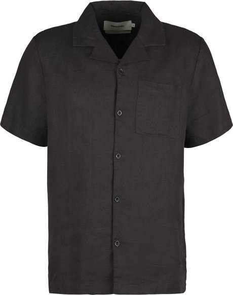 DEDICATED - Shirt Marstrand Linen - Hemd Gr XL grau