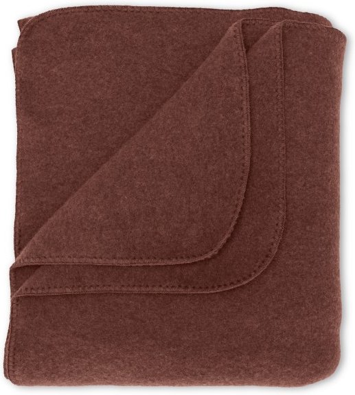 Engel - Erwachsenen-Decke mit Muschelkante - Decke Gr 150 x 180 cm braun