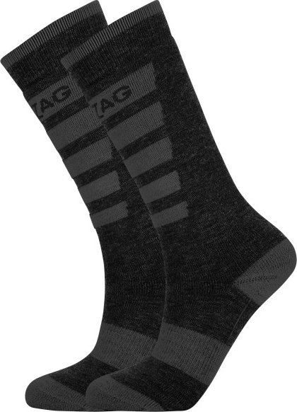 Thumbnail - ZIG ZAG - Kid's Znow Ski Sock 2-Pack - Skisocken Gr 25-28 schwarz