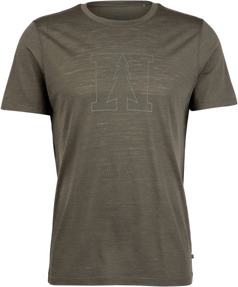 Heber Peak - MerinoMix150 PineconeHe. Logo T-Shirt - Merinoshirt Gr 4XL braun