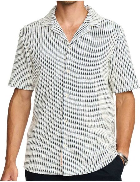 Revolution - Cuban Shirt Polyester S/S - Hemd Gr L grau