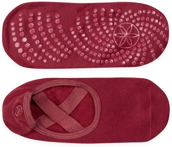 GAIAM - Women's Grippy Yoga Barre Socks - Sonstiges Yogazubehör Gr One Size cherry