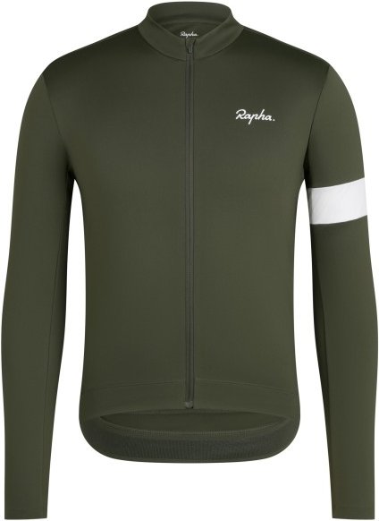Rapha - Core Thermal Long Sleeve Jersey - Radtrikot Gr L oliv