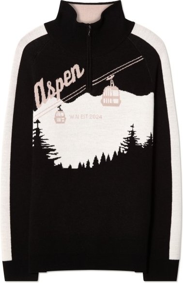 We Norwegians - Afterski Sweater - Merinopullover Gr L schwarz