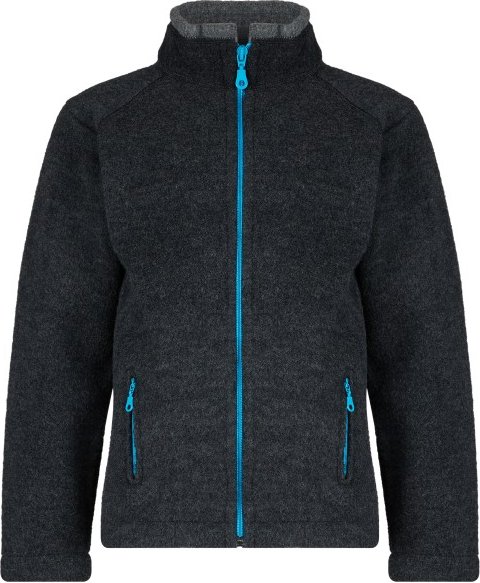 Reiff - Kid's Wollfleecejacke Colori - Merinojacke Gr 116 schwarz