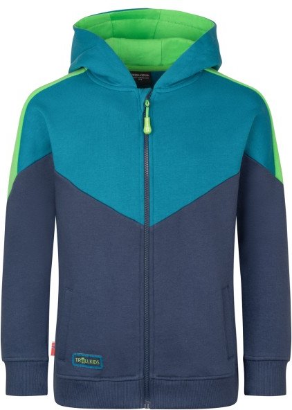 Trollkids - Kid's Flekkefjord Jacket - Sweat- & Trainingsjacke Gr 110 blau