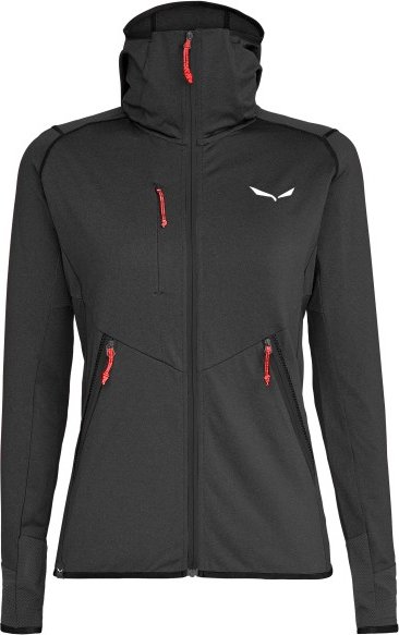 Salewa - Women's Agner Hybrid Polarlite Fullzip Hoody - Fleecejacke Gr 40 grau/schwarz