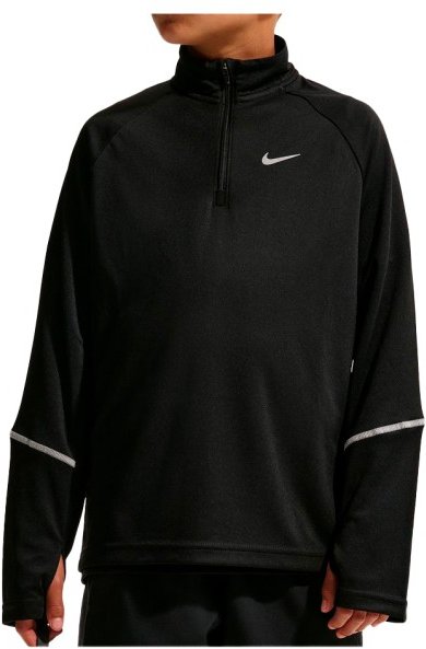 Nike - Kid's Miler Dri-FIT 1/2-Zip Top - Laufshirt Gr XS schwarz