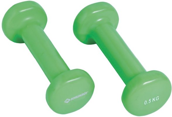 Schildkröt Fitness - Vinyl Hantel Set Gr 2 x 1 kg grün
