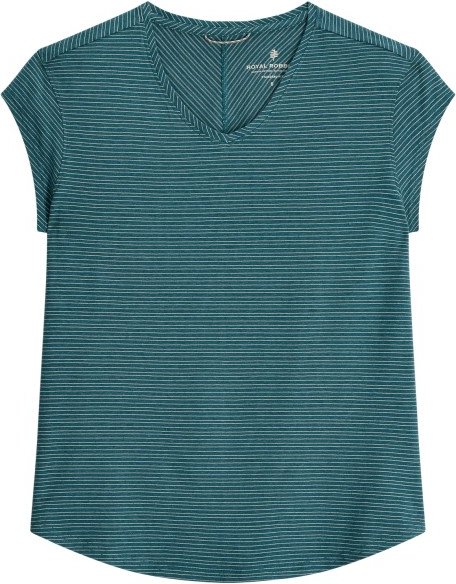 Royal Robbins - Women's Vacationer V-Neck S/S - T-Shirt Gr XL türkis