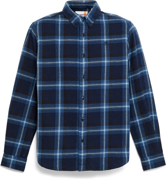 Timberland - Midweight Flannel Check Shirt - Hemd Gr XL blau